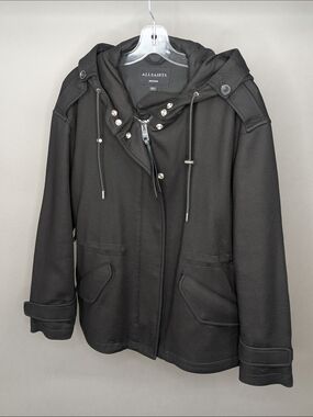 All Saints Black Hooded Jacket